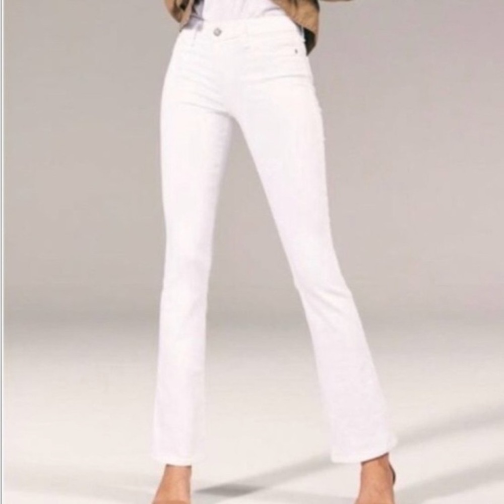 NWT Abercrombie & Fitch Harper Skinny Bootcut White Jeans Sz 27/4